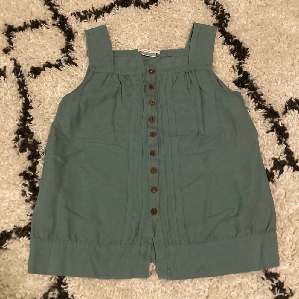 green VanHeusen_Studio top, size xs